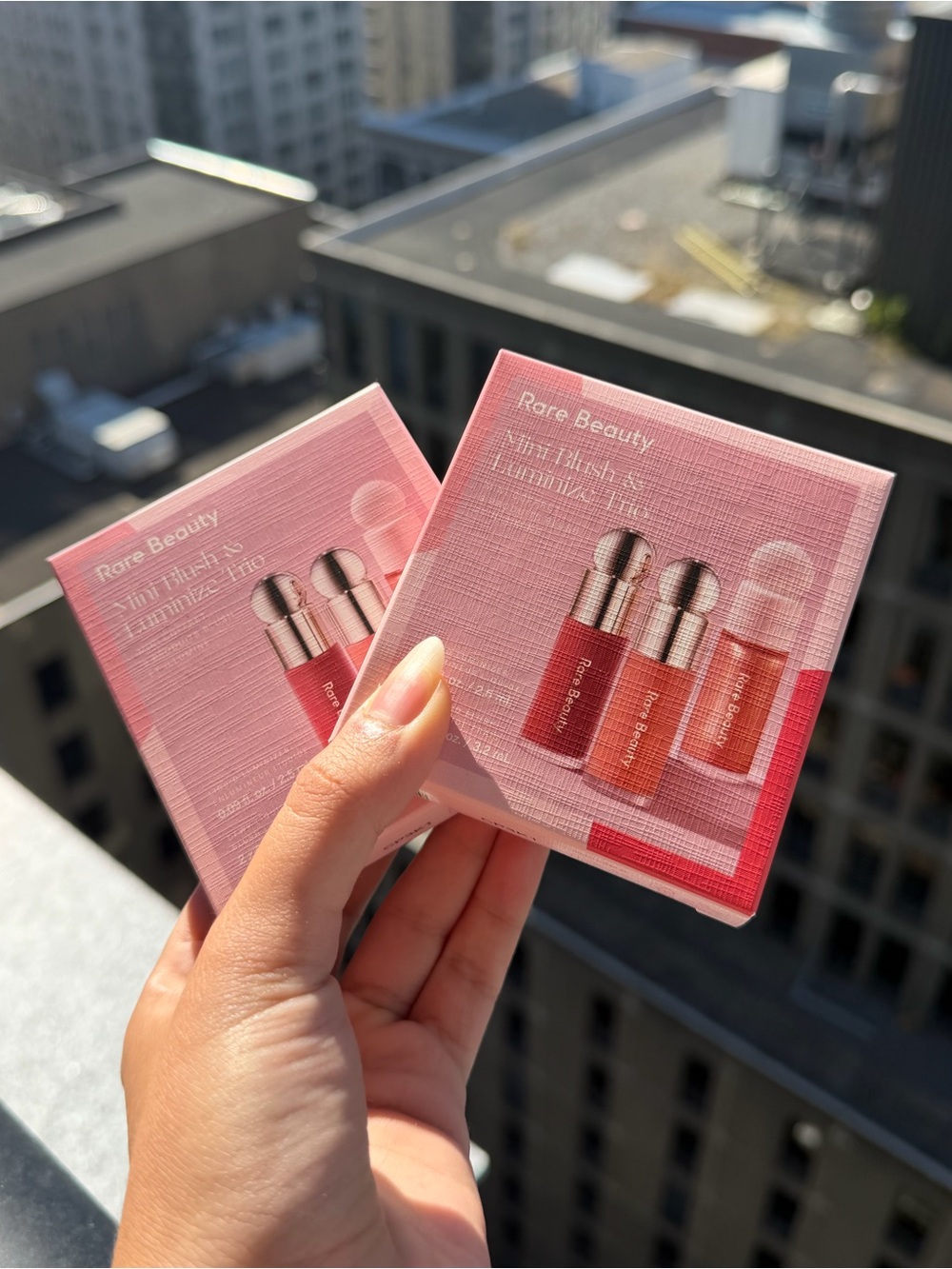 Rare Beauty Mini liquid blush & highlighter Trio